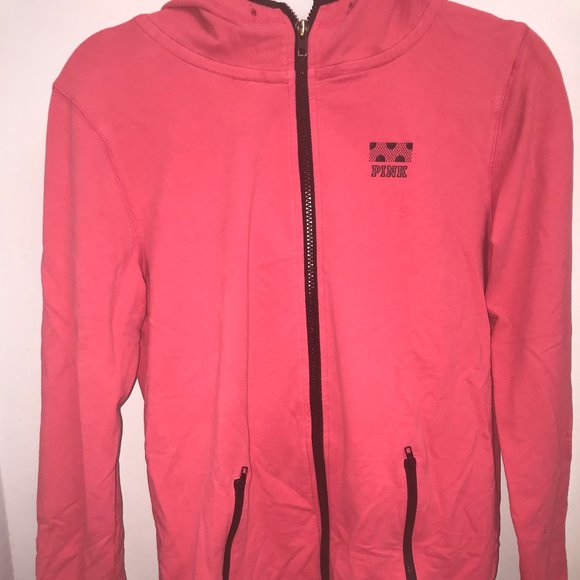 Pink PINK Zip-Up Sport Hoodie - Picture 1 of 4